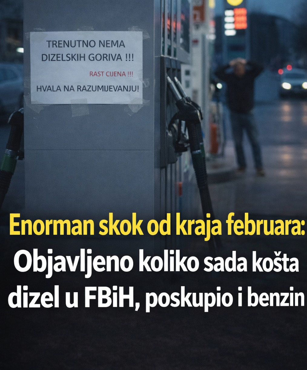 Veliki rast cijena goriva: Objavljeno koliko sada košta dizel u FBiH, poskupio i benzin - featured image Veliki rast cijena goriva: Objavljeno koliko sada košta dizel u FBiH, poskupio i benzin - featured image