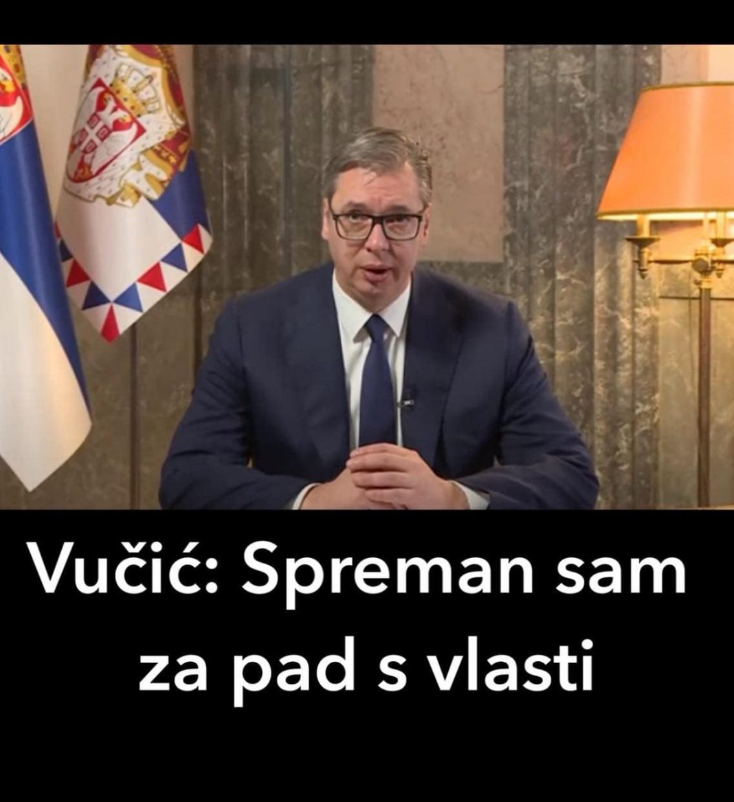 Vučić: Spreman sam za pad s vlasti - featured image